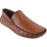 Mochi Mens Leather Tan Loafers (Size (10 UK (44 EU))