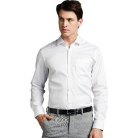 Symbol Premium Men's Wrinkle-Resistant Regular Fit Cotton Formal Shirt (SS23-SMP-FS-01_White_42)