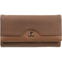 Mochi Womens Synthetic Brown Bifold (One Size)