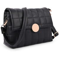 ADISA Women's Girls Quilted Cross Body Sling Bag with Height Adjustable Belt (SL5144) (Olive)