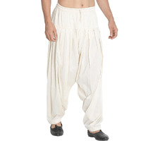 VASTRAMAY Men's Beige Cotton Blend Pyjama