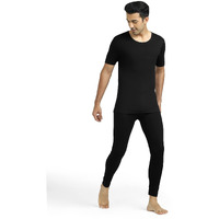 XYXX Men's Alpine Cotton Rich Thermal Set (M; Black)