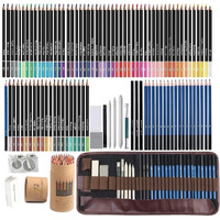 Corslet 104 Pc Sketching Kit for Artist | Drawing Pencils for Artists 72 Colour Pencils Set for Coloring Book | Charcoal Pencil Art Supplies for Kids & Adults