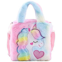 ADISA Unicorn Toddler Bag Princess Cute Crossbody School Bags Gift for Girls (Pink)