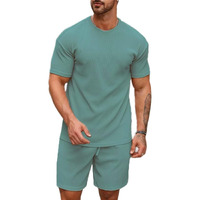 SMOWKLY Men's Pyjama Set || T-Shirt and Shorts Set for Men || Night Wear for Men || Night Suit for Men (1166_MTNS_RM_M)