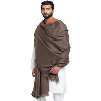 Weavers Villa Men's Plain Woollen Dhariwal Grey Lohi/Shawl, 125cm x 250cm