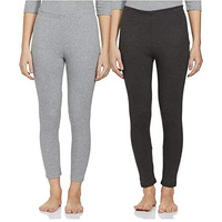 Amazon Brand - Symbol Women's Casual Slim Thermal Bottom (SB-AW21-THBOT_Dk Light Grey_M)