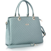 ADISA quilted handbag shoulder bag for women and girls with detachable sling belt (AD4077-GRN)