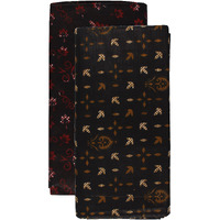 Weavers Villa Papaya Men's Cotton Lungi (Multi-Coloured, 2.10 Meter, Pack of 2)