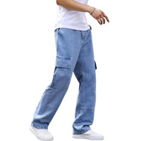 Men Jeans || Jeans for Men || Cargo Jeans (Q-08-09) (in, Numeric, 36, Blue)