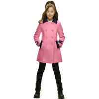 Naughty Ninos Girls Polyester Standard Length Trench Coat Coat 11 Years-12 Years Pink