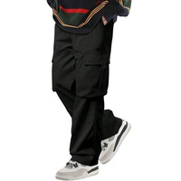 Lymio Men Cargo || Men Cargo Pants || Men Cargo Pants Cotton || Cargos for Men (Cargo-50-53) (in, Alpha, M, Black)