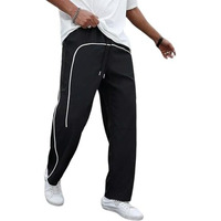GRECIILOOKS Regular Trouser Loose Fit | Sports for Men Stylish Track Pant (GL-TP-1045_Black_L)