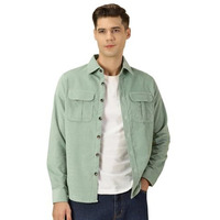 Thomas Scott Men's Slim Fit Shirt (TS1177_Green