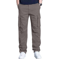 Leriya Fashion Loose Baggy Cargo Pant Trouser for Men (LF-TP-1064_Grey_2XL)