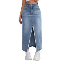 GRECIILOOKS Denim Western Skirt