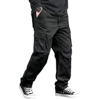 Lymio Men Cargo || Men Cargo Pants || Men Cargo Pants Cotton || Cargos for Men (Cargo-46-49) (in, Alpha, S, Black)