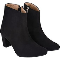Shoetopia girls BT-2021 Black Ankle Boot - 5 UK (Girls-BT-2021-Black)