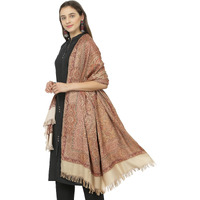 Weavers Villa Women Pashmina Shawl (Camel Beige, Large)
