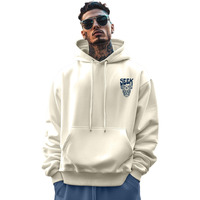 Veirdo Cotton Polly Fleece Oversized Fit Off White Graphic Hoodie for Men (VH0423MMPT67_3XL)