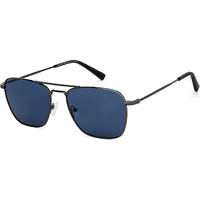 Vincent Chase by Lenskart | Blue Square Stylish Sunglasses | Polarized & UV Protected | For Men & Women | Large | VC S13830