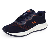 ATHCO Men's Akron Navy Orange Running Shoes_8 UK (ATHST-15)