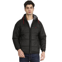 OJASS Full Sleeve Solid Men's Black Jacket For Boys Large - Cotton Standard Length