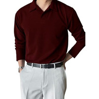 Leriya Fashion T-Shirt for Men || Black Men T-Shirt || || Men Polo T-Shirt || Men Pain T-Shirt (Medium, Maroon)