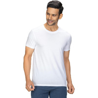 XYXX Men's Solid Regular Fit T-Shirt (XY_CR15_Tshirt_1_White