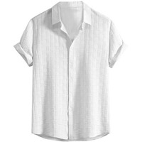 Leriya Fashion Men's Solid Regular Fit Shirt (LF-MS-6246_White