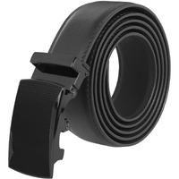 Labnoft Mens Pu Leather Auto Lock Belt (Black)