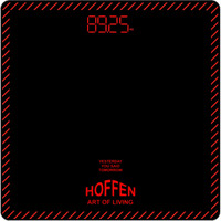 Hoffen Digital Electronic LCD Personal Weight Machine for Body Weight Fitness Weighing Scale with Two Years on Call Warranty (Red)