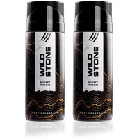 Wild Stone Night Rider Deodorants for Men, Body Spray Combo Pack of 2 (165ml each)