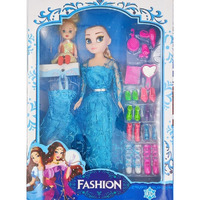 BKDT Marketing Beautiful Moveable Arms & Legs Doll Toy for Girls with Dress and Fashion Accessories (Fashion Doll Els)