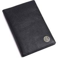 HAMMONDS FLYCATCHER Genuine Leather Passport Cover for Men, Passport Cover for Women, RFID Passport Holder for Men Travel Accessories for Men, Passport Bag for Men, 3 ATM Card Slots - New Black