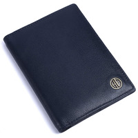 HAMMONDS FLYCATCHER Genuine Leather Passport Cover for Men, Passport Cover for Women, RFID Passport Holder for Men Travel Accessories for Men, Passport Bag for Men, 3 ATM Card Slots - Prussian Blue
