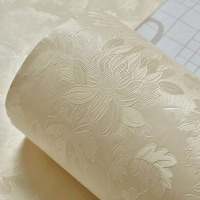 wolpin Wall Stickers Botanical Wallpaper ( 45 cms x 300 cms) Living Room, Bedroom, Textured Embossed Peony Roses Decal Floral Home Decoration, DIY Self Adhesive, White