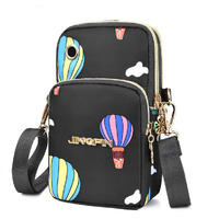 PALAY Small Cross Body Bag, Multifunction 3 Layer Mini Crossbody Shoulder Bag Phone Purse Armband with Headphone Port for Teens Girls Ladies Women (Multi-Color)