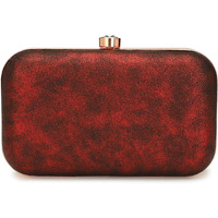 TOOBA Handicraft Hand Embroidered Box Clutch Bag Purse for Bridal, Casual, Wedding Bag for Women & Girls Maroon