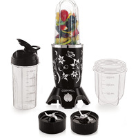 Cookwell Bullet Mixer Grinder (3 Jar, 2 Blade, Black) - Copper, 600 Watts - 2 Year Warranty