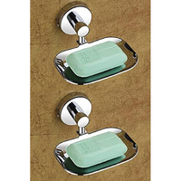 iSTAR 304 Stainless Steel Anti Rust Corrosion-Free Soap Holder (Medium, Silver Finish) (Pack of 2)