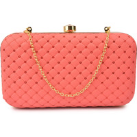 AILTINO Women Box Clutch Stylish and Latest (Sequence Red)