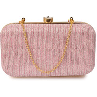 AILTINO Women Box Clutch Stylish and Latest (Pink)