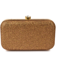 AILTINO Women Box Clutch Stylish and Latest (Sparkling Copper)