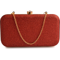 AILTINO Women Box Clutch Stylish and Latest (Red)