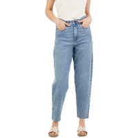 INKD Women's Stretchable Barrel Fit Jeans (Denim Drama, 36)