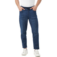 INKD Men's Stretchable Jogger Jeans (Super Sapphire, 38)