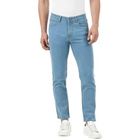 INKD Men's Contrast Stitch Stretchable Regular Fit Jeans