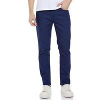 INKD Men's Relaxed Mid Rise Jeans (INKAW24MJN-501_Yale Blue, 36