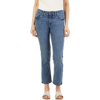 INKD Women's Straight Jeans (INKSS23WJN-013_Marine Blue_28)
